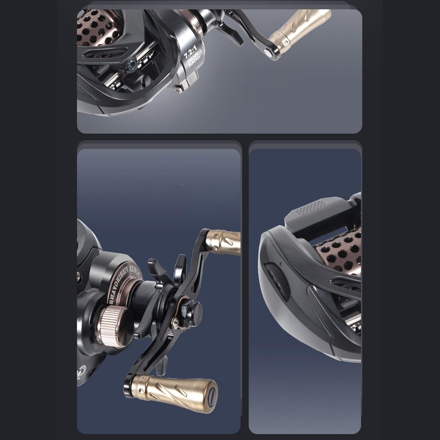 ベイトリール 右ハンドル 左ハンドル フィッシング リール 両軸リールエクストラハイギア（XG） 7.2：1 ベイトキャスティングリール 釣り 釣り具 [並行輸入品]