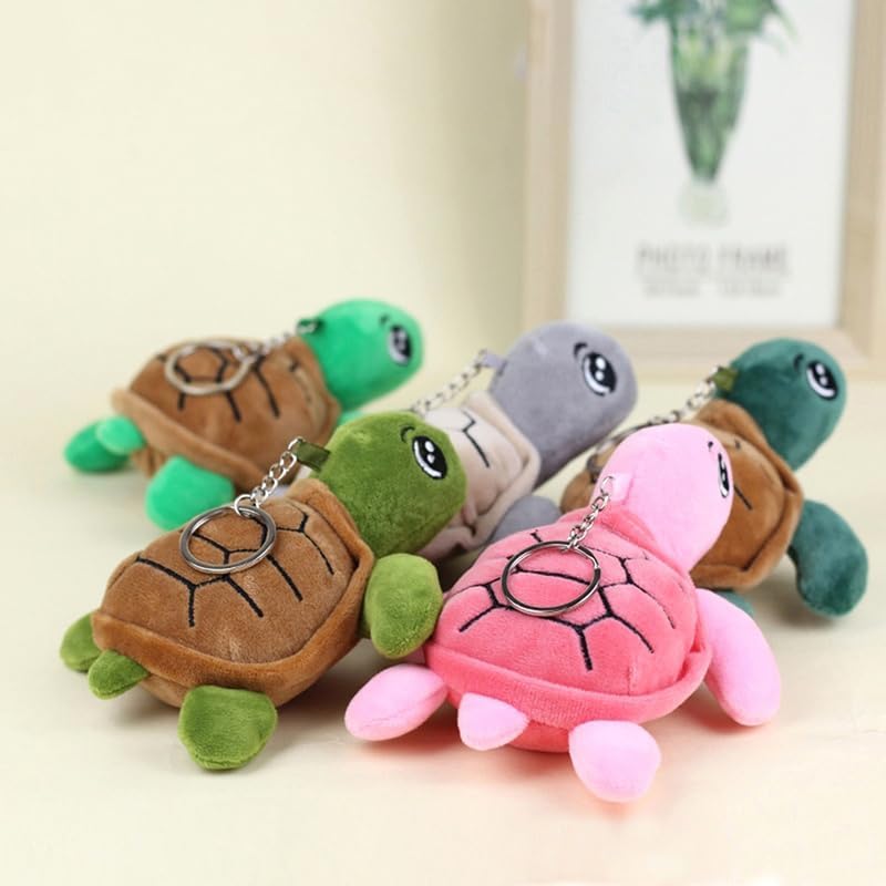 Yavoluy Plush Turtle Turtle Keychain Keychain Cute Pendant Bag Charm Plush Mascot Turtle Toy, green