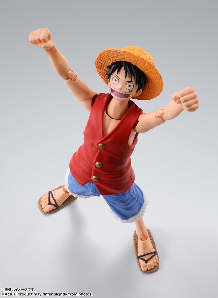 S.H. Figuarts ONE PIECE Monkey D. Luffy - Dawn of Adventure - Approx. 5.7 inches (145 mm), ABS & PVC Pre-painted Action Figure
