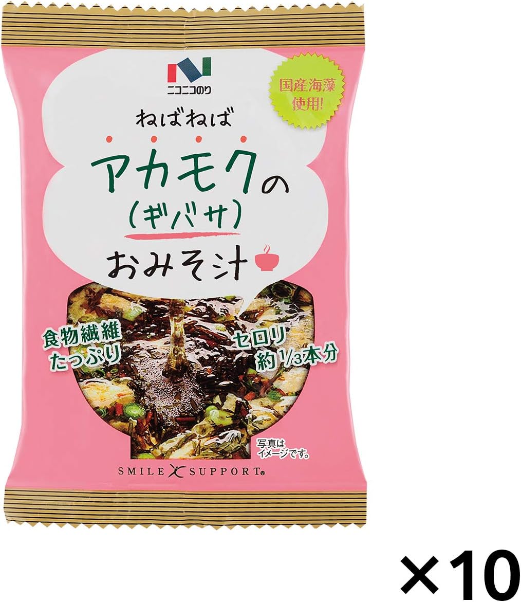 Nikonico Glue, Aamoku Miso Soup, 1 Bag x 10 Packs