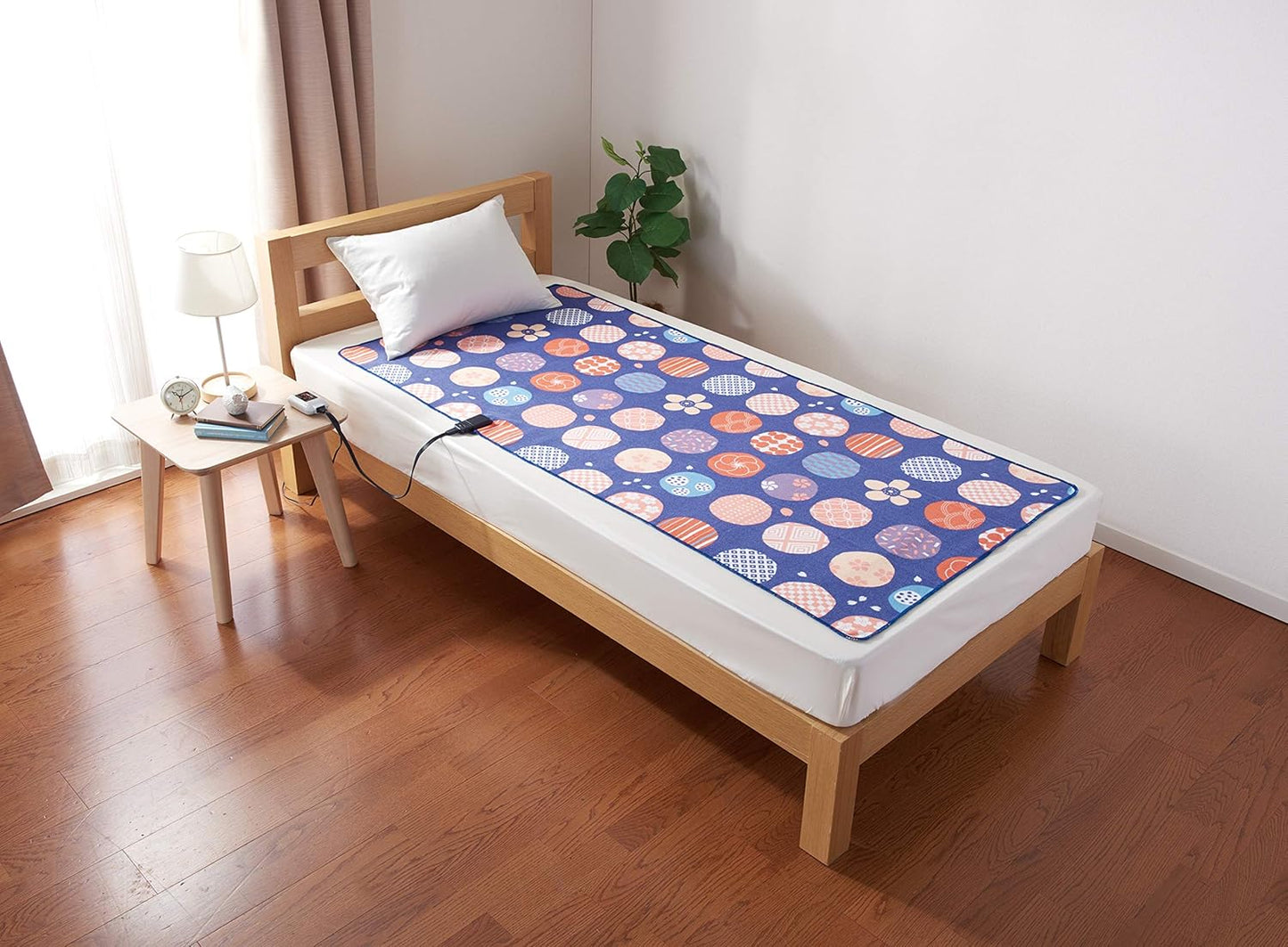 Sugibo SB20MSL03 Skin-friendly 100% Cotton Electric Cotton Bed Blanket, Made in Japan, 70.9 x 31.5 inches (180 x 80 cm), Long Size