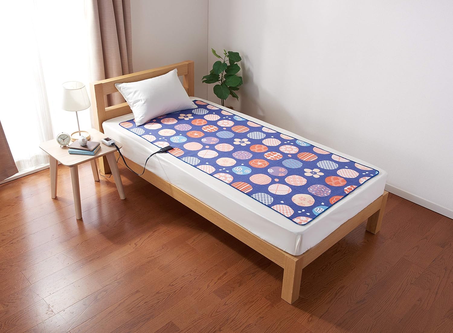 Sugibo SB20MSL03 Skin-friendly 100% Cotton Electric Cotton Bed Blanket, Made in Japan, 70.9 x 31.5 inches (180 x 80 cm), Long Size