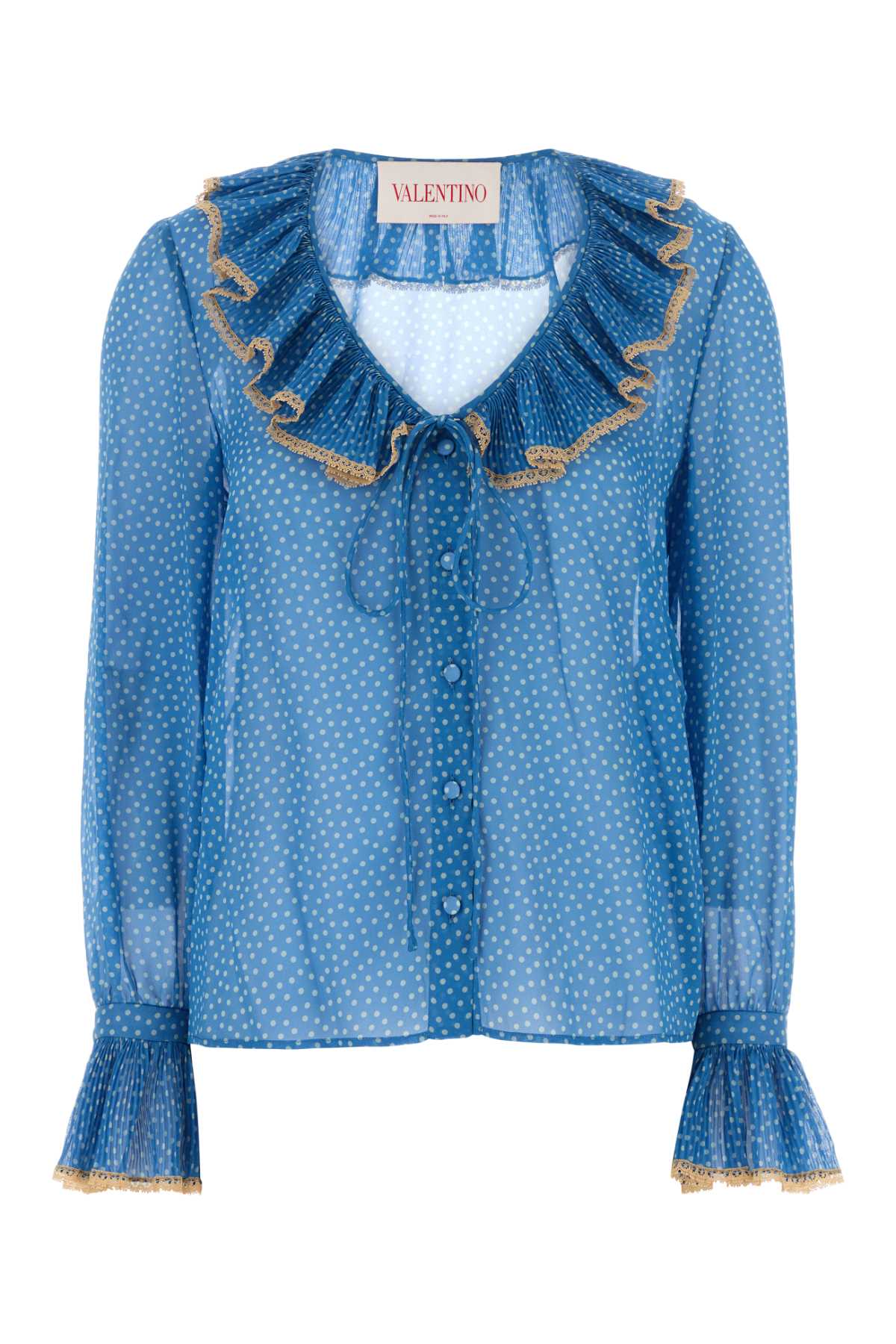 Valentino ヴァレンティーノガラヴァニプリントシルクブラウス - Image 4