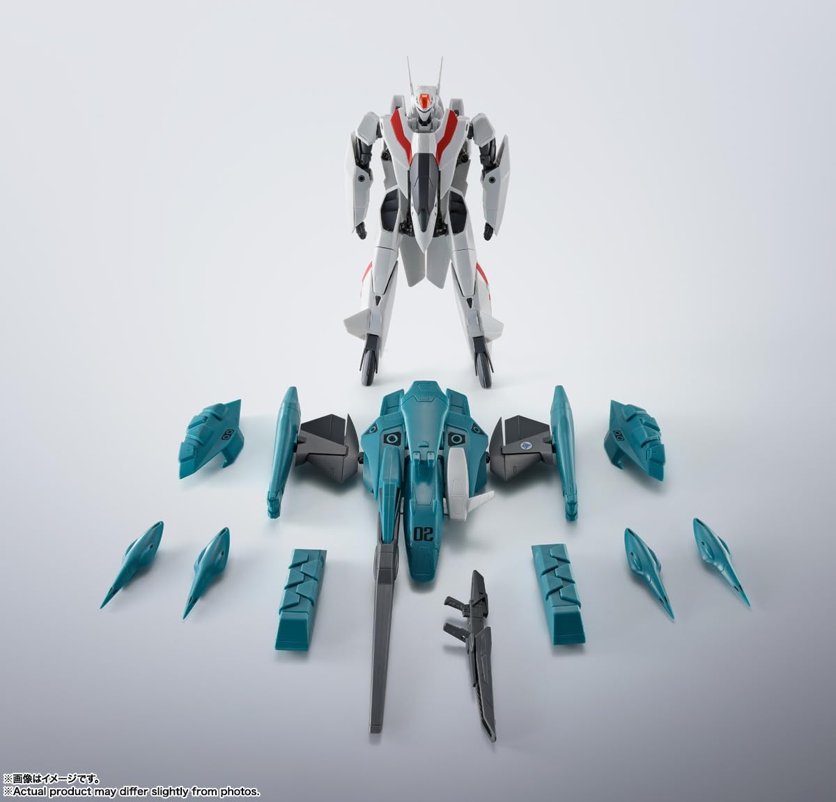 TAMASHII NATIONS HI-METAL R Macross II Lovers AGAIN VF-2SS Valkyrie II + SAP (Sylvie Gina Machine) Lovers Again, Approx. 6.3 inches (160 mm), PVC & ABS & Die Cast Painted Action Figure