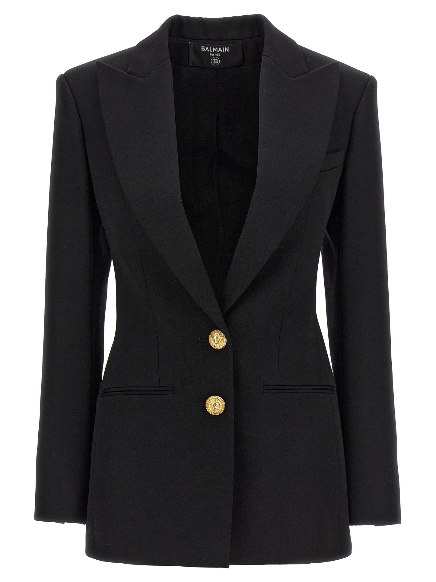 Balmain ロゴボタンを備えたバルメインダブルブレストブレザー - Image 4