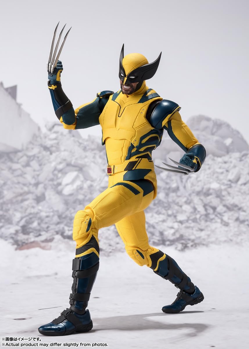 BANDAI SPIRITS S.H. Figuarts Wolverine (Deadpool & Wolverine), Approx. 6.1 inches (155 mm), PVC & ABS, Pre-painted Action Figure