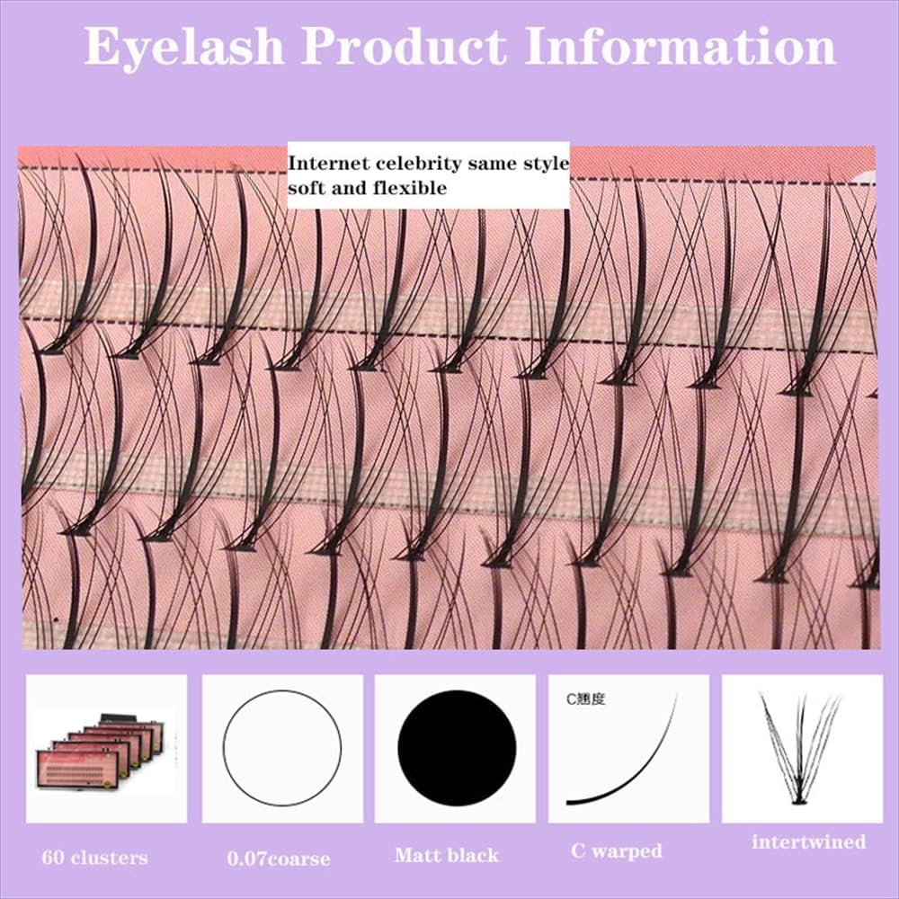 [Self Bunch Type Matsueku C Curl 0.07 mm One Phon False Eyelash Extensions Both Uses] False Eyelashes Eyelash Extensions Sable Mink Set, Commercial Eyelash Perm Liquid Eyelash Pathma Self Kit, Chinese