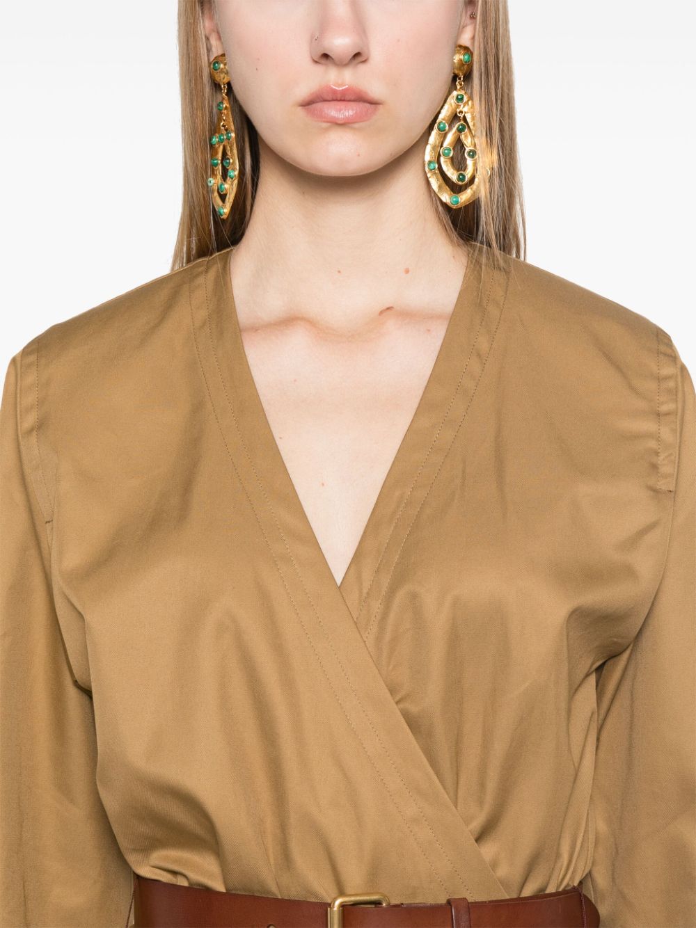 Saint セントローレントコットンツイルミディドレス - Image 4