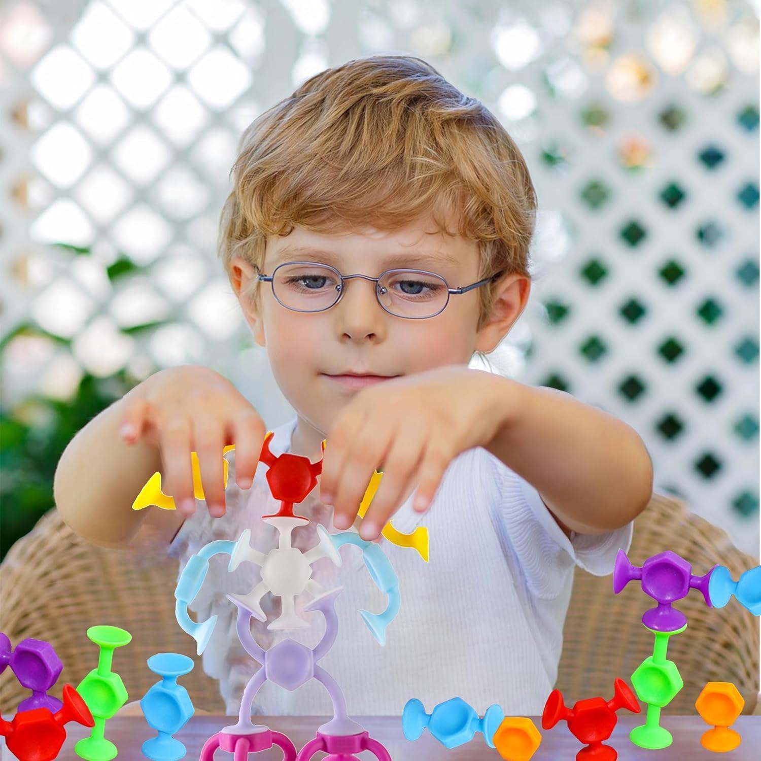 Bath Toy, 38 New Sensory Educational Blocks (Recommended by Teachers x Toy Consultants), Bath Toy, Educational Toy, Squeeze Toy, Suction Cup, Toy for Boys, Girls, Birthday Gift