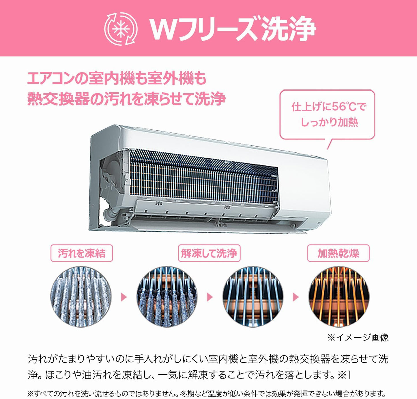 Haier JAA-HS226AS Separate Air Conditioner, 13.5 sq ft (6 tatami mats), Eco Mode, W Freeze Cleaning, Dehumidification, Odor Control, 2.2 kw, White