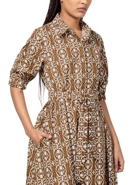 MAX MARA Luxgi コットンポプリン マキシ丈 ニットワンピース - Image 4
