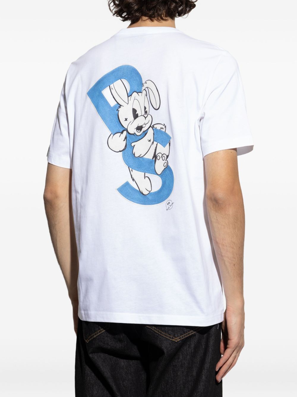 Paul PS By Paul Smith Bunny繰り返しコットンTシャツ - Image 4