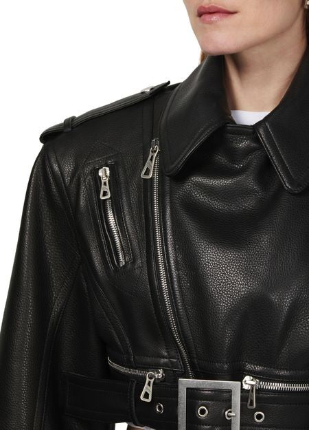 JEAN PAUL GAULTIER レザー製 クロップドジャケット - Image 4