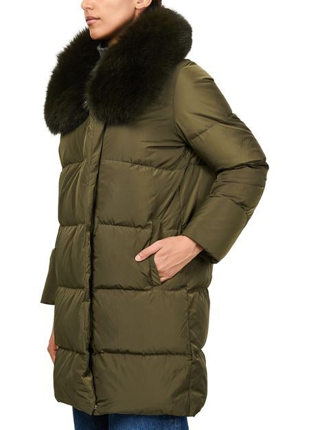 YVES SALOMON Puffer jacket with a fox fur collar - Image 4