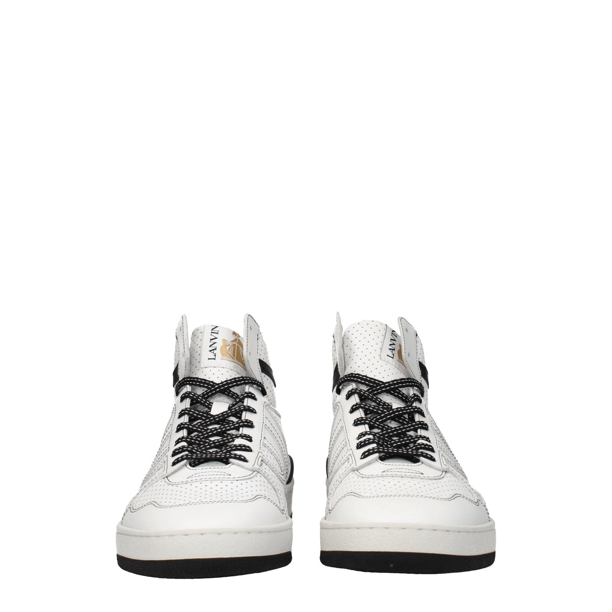 Lanvin Lanvin Sneakers Men Leather White/Black - Image 4