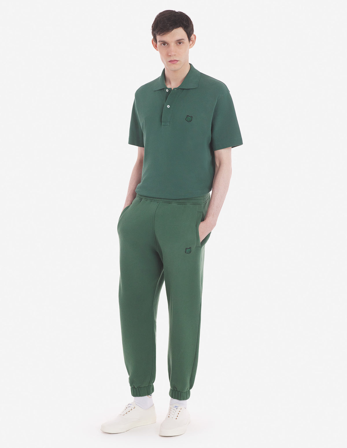 Maison メゾンキツネ 'Tシャツとポロスグリーン - Image 4