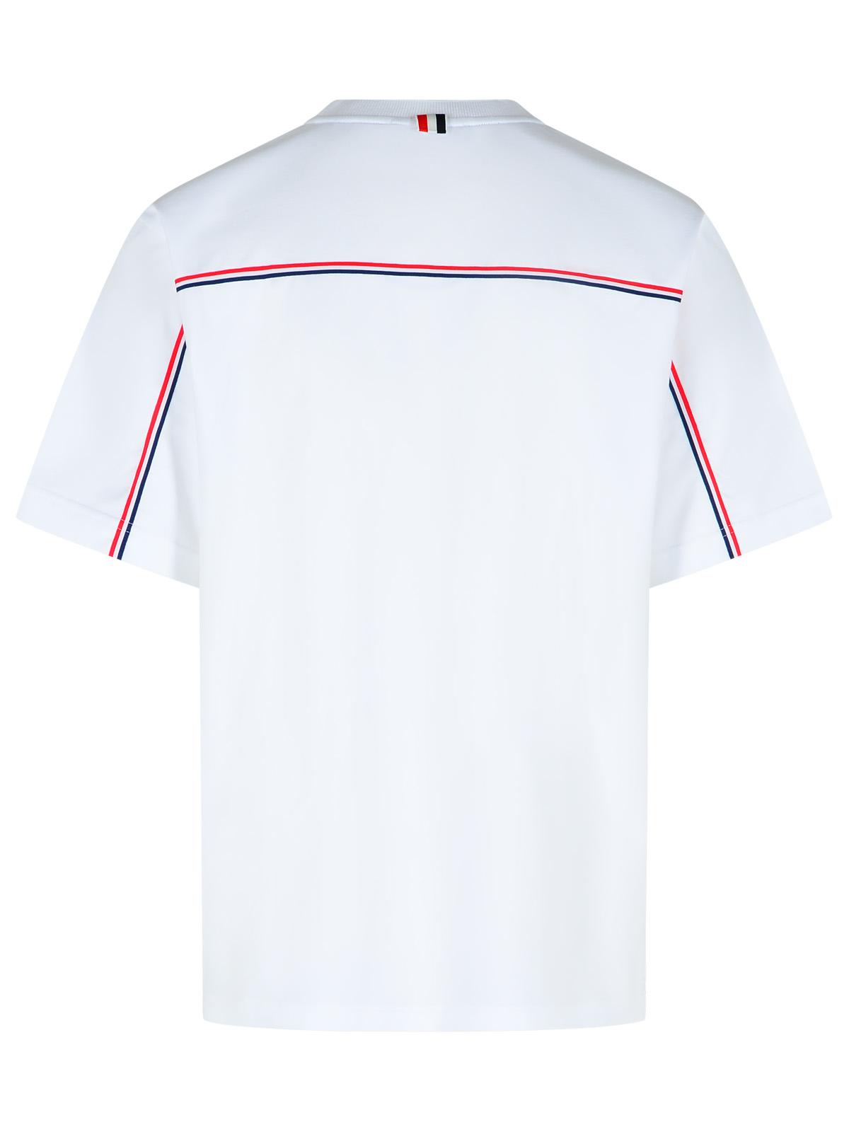 Thom Thom Browne White Cotton T Shirt - Image 4