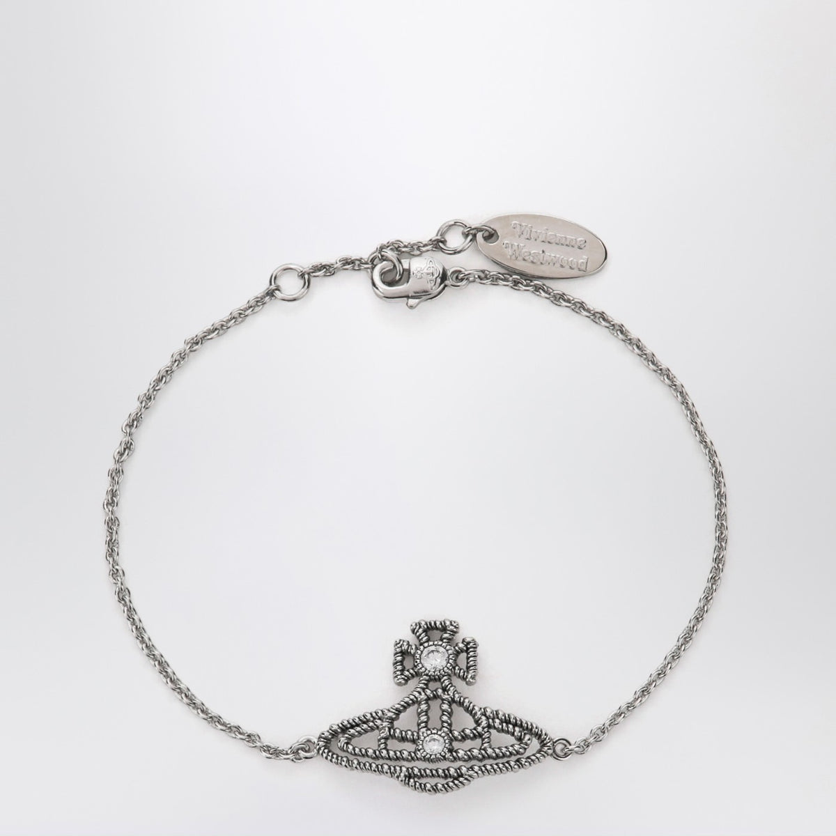 Vivienne Vivienne Westwood Platinum Orb Logo Bracelet - Image 4