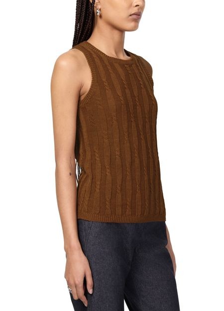 MAX MARA Venusia リネン ニット タンクトップ - Image 4