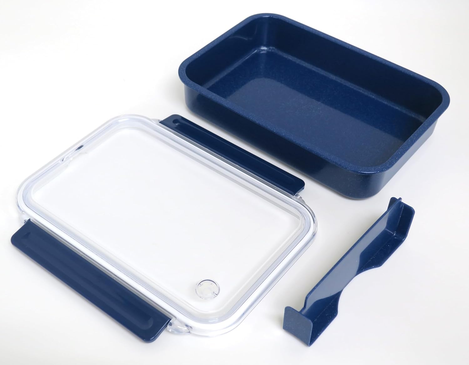 OSK PCL-5 Silver Mode, Tight Box, Divider, Intake and Exhaust Valve Included, Blue, 27.6 fl oz (800 ml), Made in Japan, Microwave Safe, Stylish, Simple, Unisex, Kids, Students, Adults, Silver Ion, Antibacterial