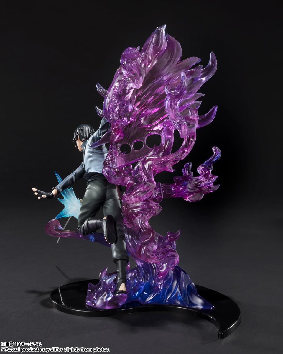 BANDAI SPIRITS Figuarts Zero Naruto Uchiha Sasuke Boruto Kizuna Relation, Approx. 9.4 inches (240 mm), Painted Finished Figure