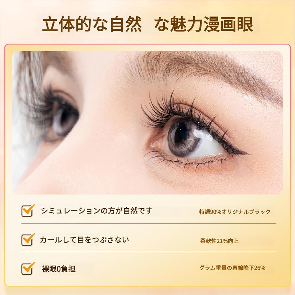 GECOMO Large Capacity False Eyelashes, Natural, False Eyelashes, Glued, Partial False Eyelashes, Instant Pita Eyelashes, Lower Eyelashes, False Eyelashes, Popular, Actress Eyelashes, Cosplay Makeup