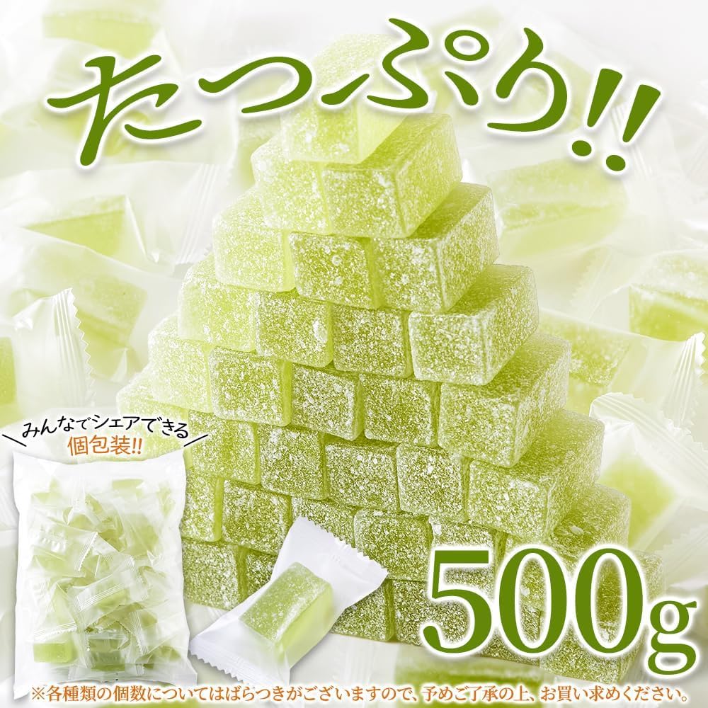 Natural Lifestyle Shine Muscat Agar Jelly, 17.6 oz (500 g), Made in Nagano Prefecture, Individually Packaged, Shalloppy, Punishy, New Texture, Summer, Refreshing, Hitokuchi Jelly, Drive Share Treats