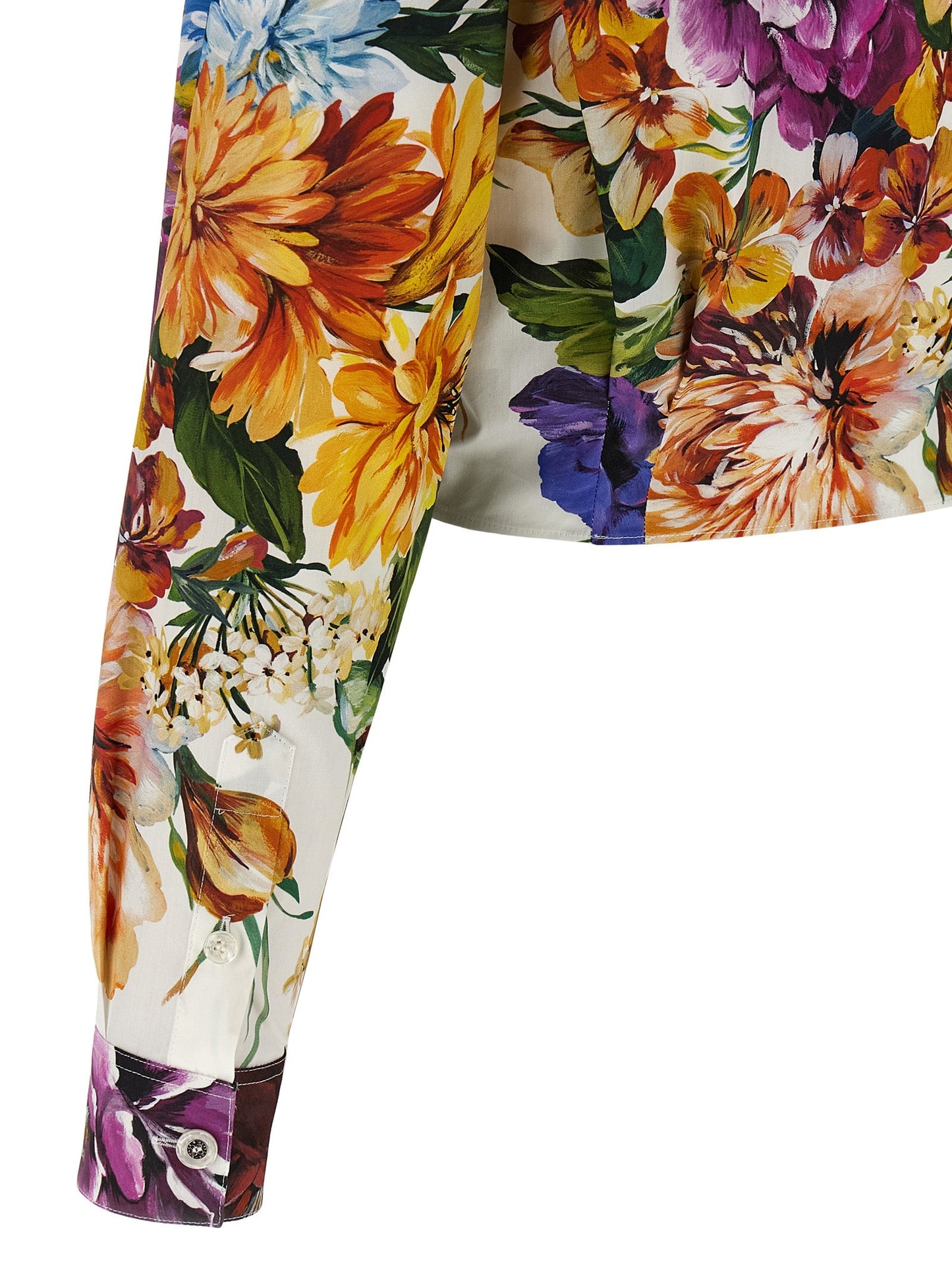 Dolce  Gabbana ドルチェ＆ガッバーナの花の作物シャツ - Image 4