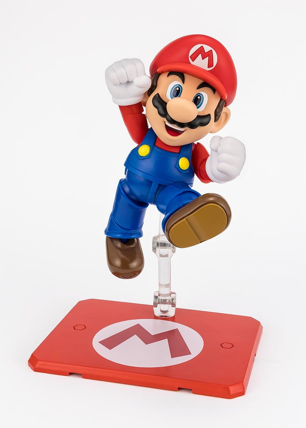 Tamashi Nations S.H. Figuarts Super Mario (SUPER MARIO), Approx. 3.9 inches (100 mm), ABS & PVC Pre-painted Action Figure