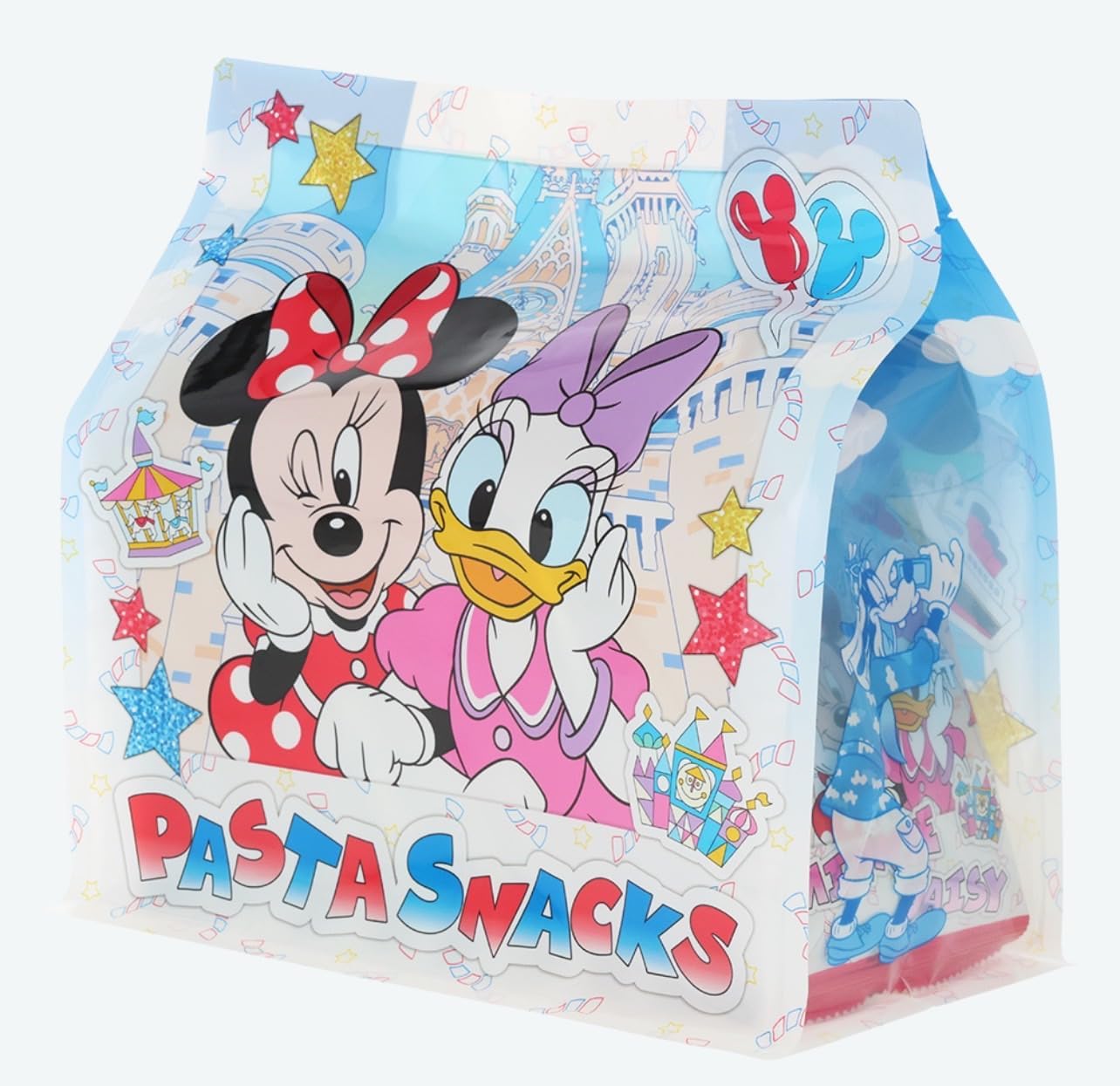 Tokyo Disney Resort Exclusive Mickey & Friends Pasta Snack, Assorted (Salted Flavor, Smoked Turkey Leg Flavor), TDR TokyoDisneyResort, Sweets, Souvenir, Present, Disney Goods (1 Piece)