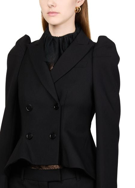 MCQUEEN Double breasted cropped jacket - Image 4