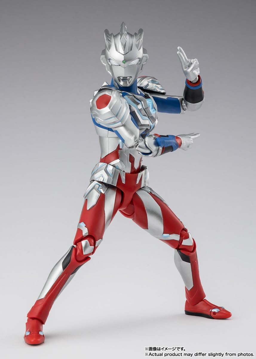 TAMASHII NATIONS S.H. Figuarts Ultraman Z Ultraman Zett Alpha Edge (Ultraman New Generation Stars Ver.), Approx. 5.9 inches (150 mm), PVC & ABS Pre-painted Action Figure