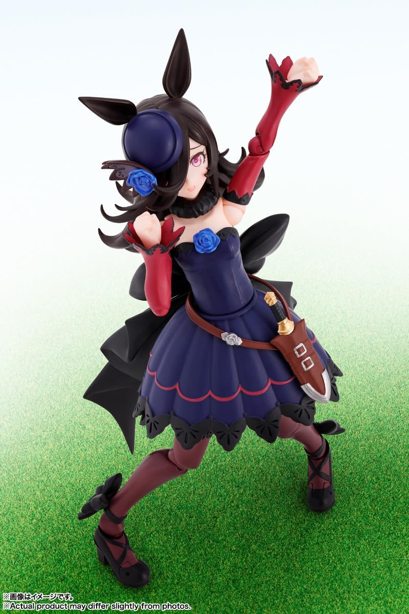 S.H. Figuarts Uma Musume Pretty Derby Rice Shower Special Edition, Approx. 4.9 inches (125 mm), PVC & ABS Pre-painted Action Figure