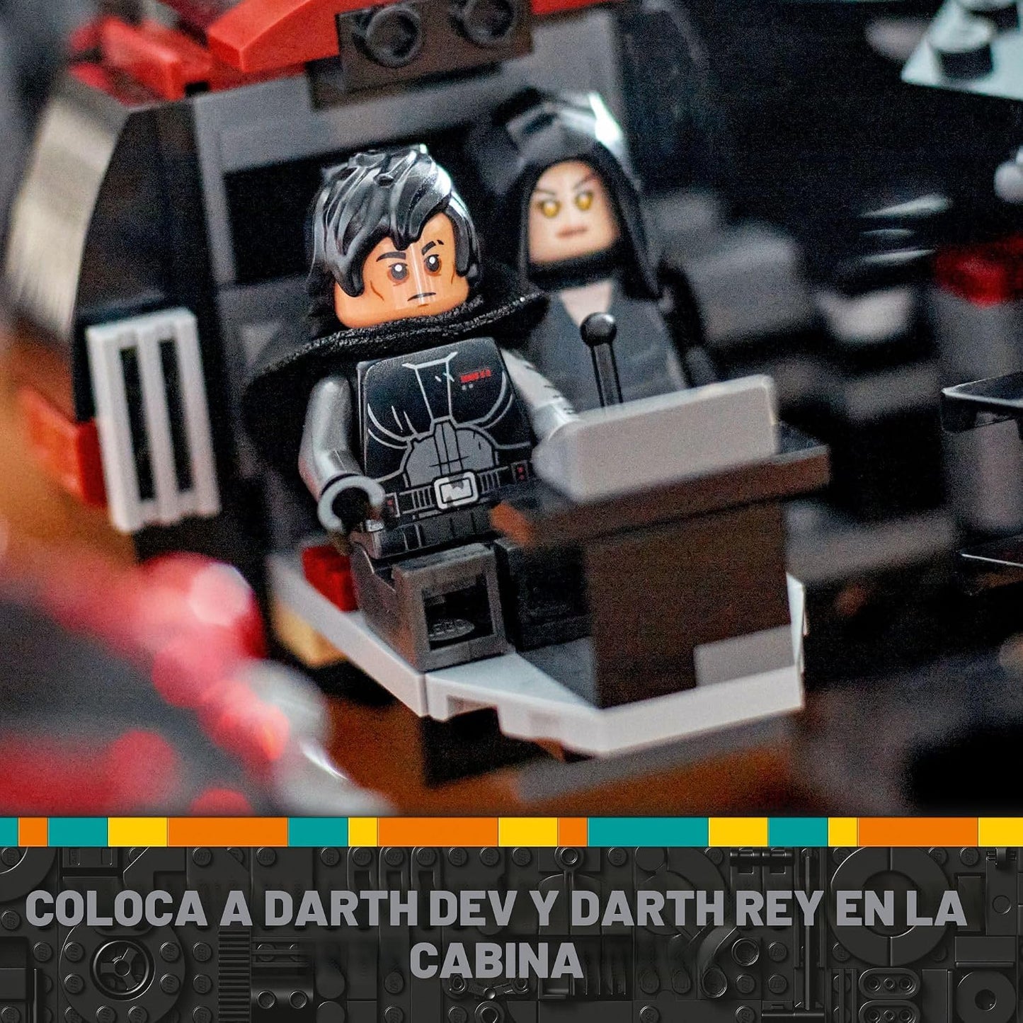 LEGO Star Wars El Halcón Oscuro Edificable Starship – Conjunto de juguetes de Star Wars para niños y niñas – Juguete coleccionable de halcón milenio con 6 minifiguras – Regalo de cumpleaños para niños – 75389