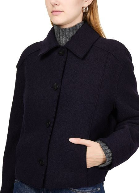 HARRIS WHARF LONDON Boiled wool short jacket - Image 4