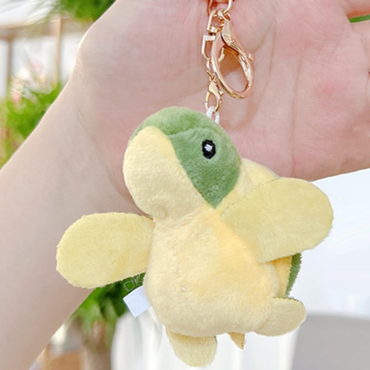 Yavoluy Plush Turtle Turtle Keychain Keychain Cute Pendant Bag Charm Plush Mascot Turtle Toy, Carabiner included