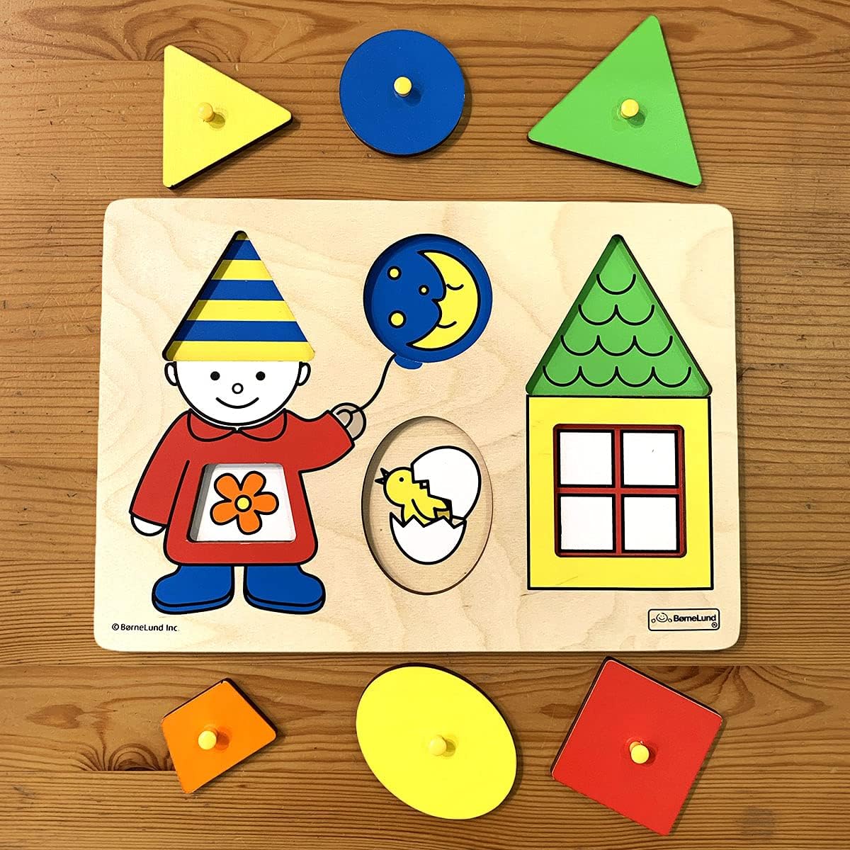 ボーネルンドオリジナル ( BorneLund Original ) ファースト シェイプパズル [6ピース] 2歳頃 HY711890