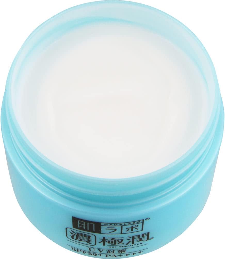 Hadalabo Gokujun UV White Gel, All-in-One Gel, 3.2 oz (90 g) x 2 Pack Set (SPF 50+, PA+++, Sodium Hyaluronate, Vitamin C Derivatives)