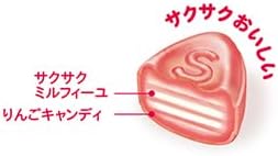 Sakuma Confectionery Apple Milk Candy 1.4 oz (40 g) PSJBOX Candy, Individual Packaging, Apple Flavor, Milk Candy, Candy with Fruit Juice, Snacks