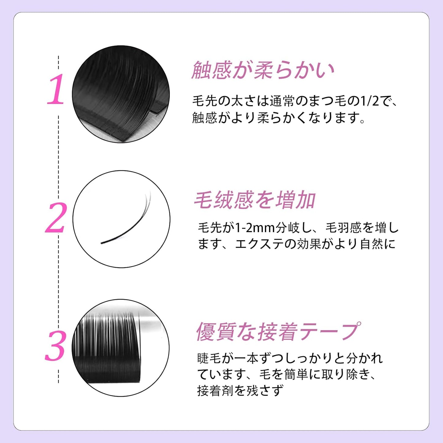 LASHIDOL Matsueku Flat Lash Eyelash Extensions Only for Beauty Shops C Curl Thickness 0.006 - 0.008 inches (0.15 - 0.20 mm) Length 0.3 - 0.6 inches (8 - 15 mm) Mixed (0.20mm-D-(8-15) MIX)