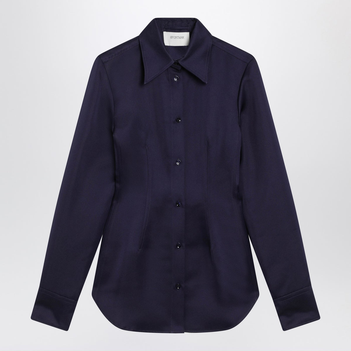 Sportmax スポーツマックス ダークパープル フィット シャツ - Image 4