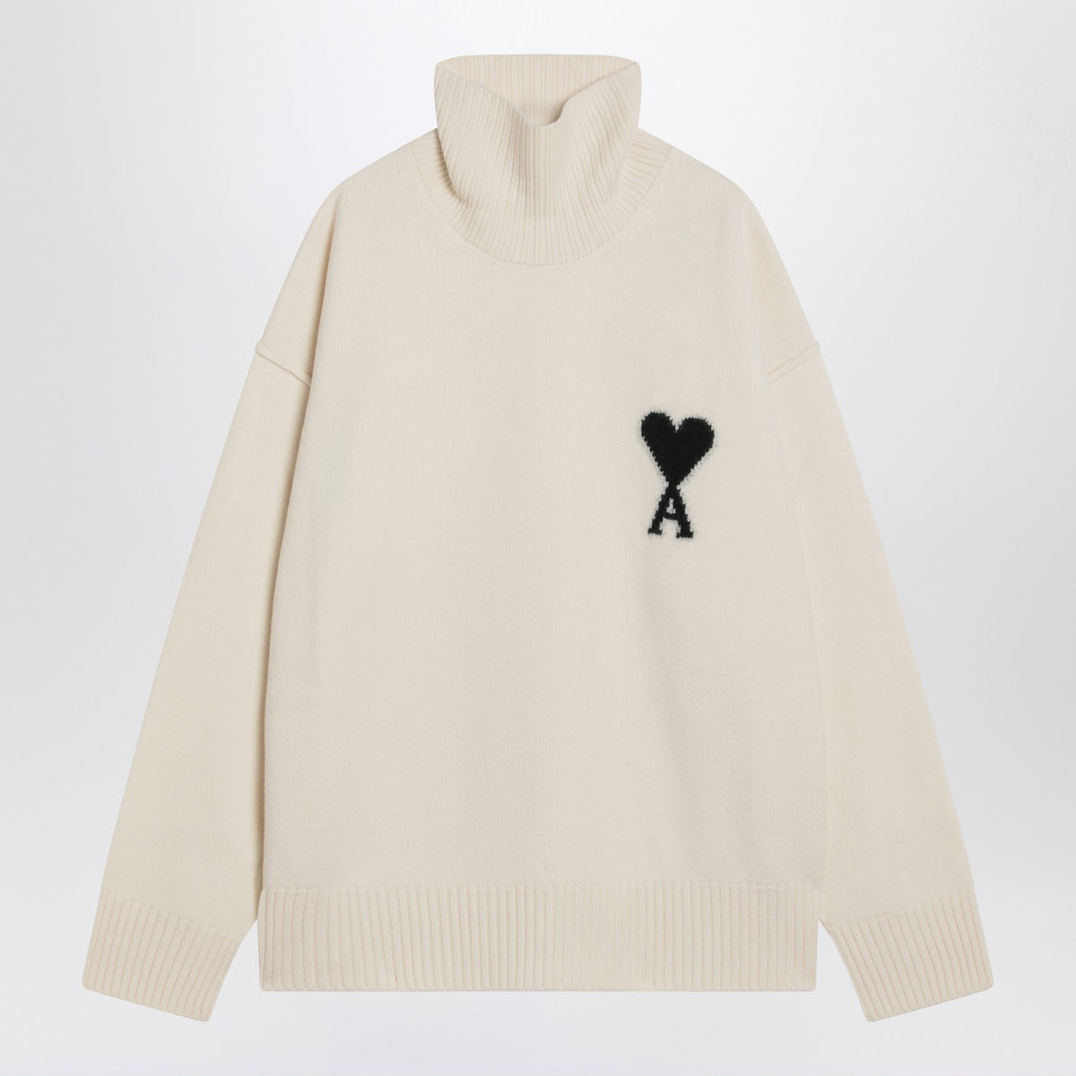 Ami Ami Paris TurtleneckセーターAmi De Coeur White - Image 4
