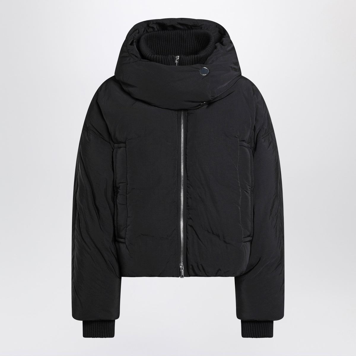 Sportmax スポーツマックス ブラック 撥水 クロップド ダウン ジャケット - Image 4