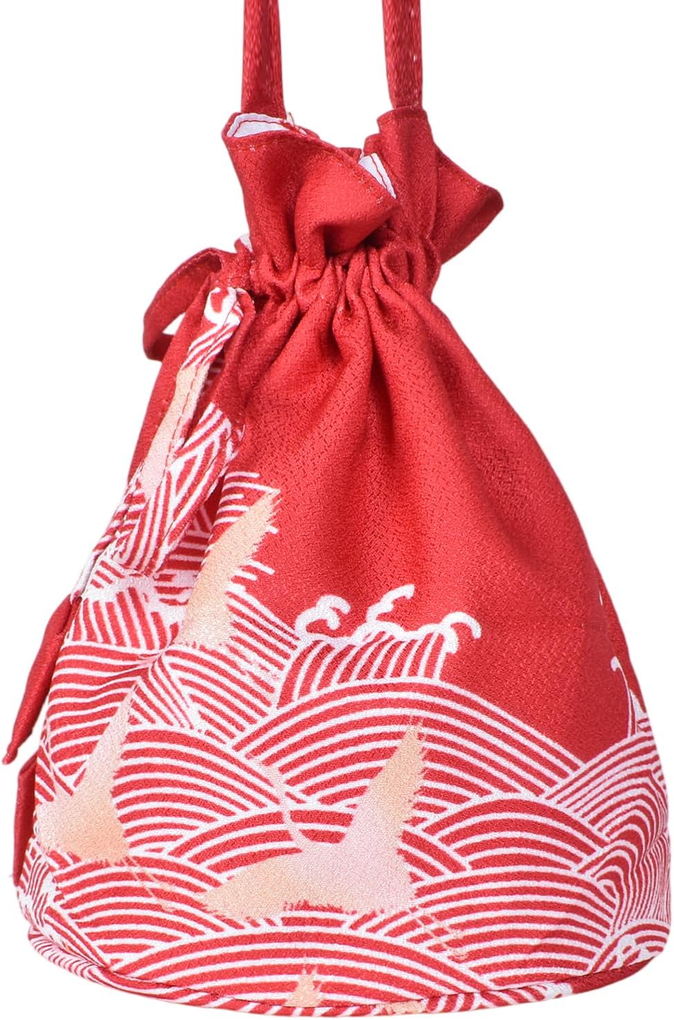 Yukata Bag, Drawstring Kimono, Kimono, Handbag, Cute, Hakama, Clothing, Japanese Accessories, Drawstring Bag, Japanese Pattern, Graduation Ceremony, Wedding, Fireworks Display, Shichi-Go-San Summer