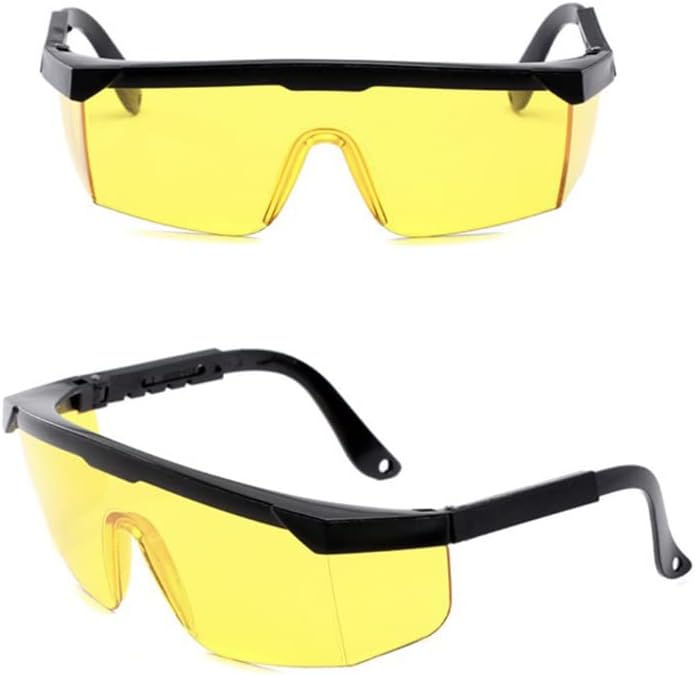 mecaponn Eyelash Goggles, Safety Glasses for Hair Removal, Eye Protection, Light Shading Sunglasses, Light Removal, 2 Pieces, Epilator Glasses, For Home Use, Glasses, Laser Hair Removal