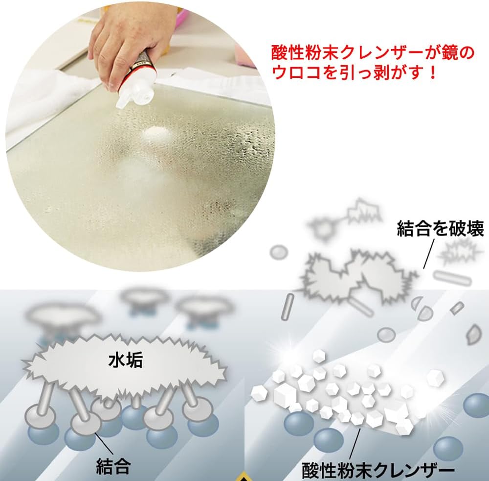 Water Scale Craftsmen 7.1 oz (200 g) Stain Washer, Set for Mirror, Bath, Watering, Scales, Cleaning, Removal, Scum Removal, Water Scale Remover, Water Scale Cleaner