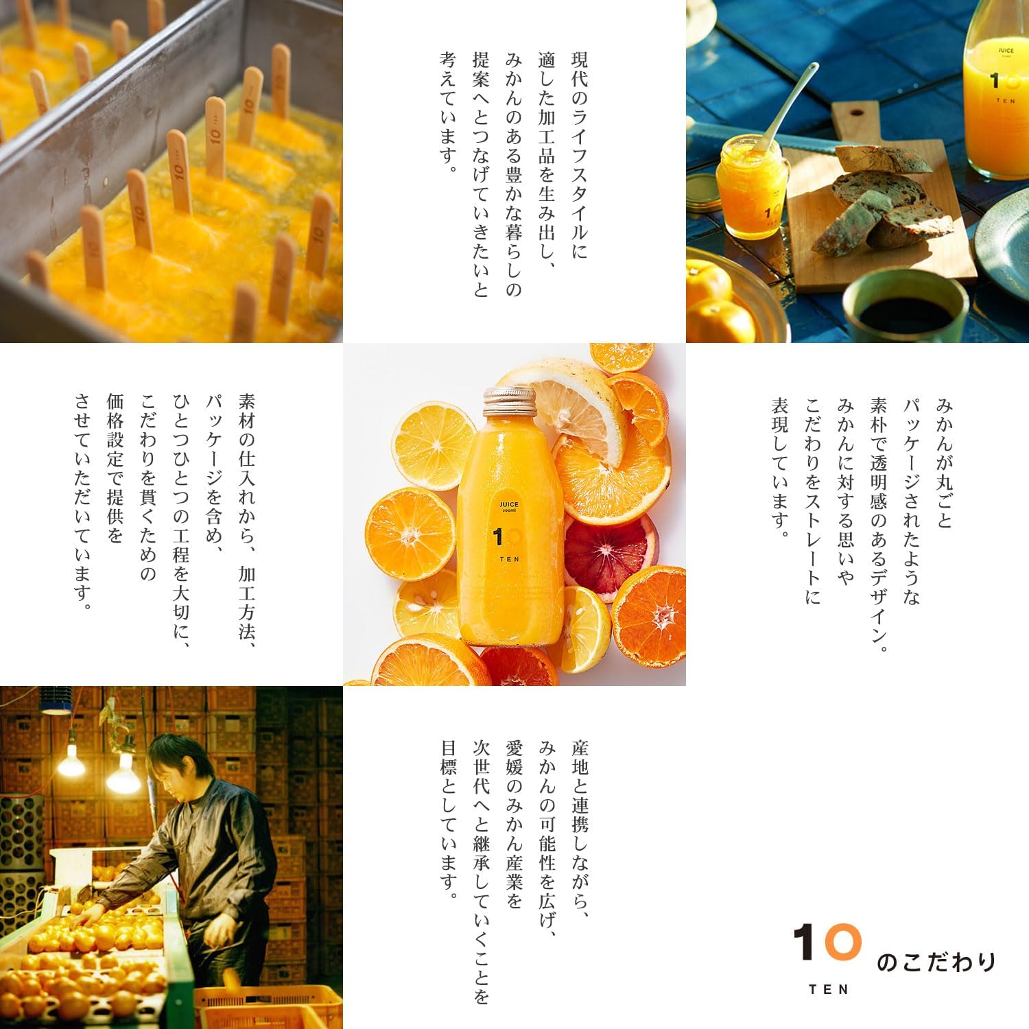 10FACTORY Ehime Mikan 100% Fruit Juice, Additive-Free, Straight Juice, 1 Bottle (24.3 fl oz (720 ml)), Made in Ehime, High Quality, Made in Japan (Kawachi Bankan)