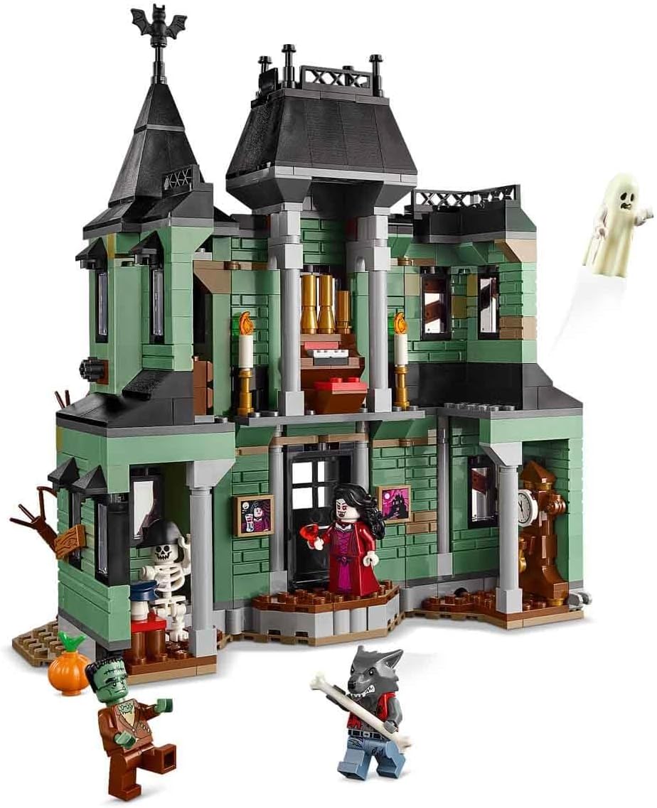 LEGO Creator Haunted Mansion, 31167, Toy, Building Blocks, Present, Birthday Gift, Blocks, Boys, Girls, Children, Ages 9, 10, 11, Elementary School Students, Interior, Fashionable, Figures