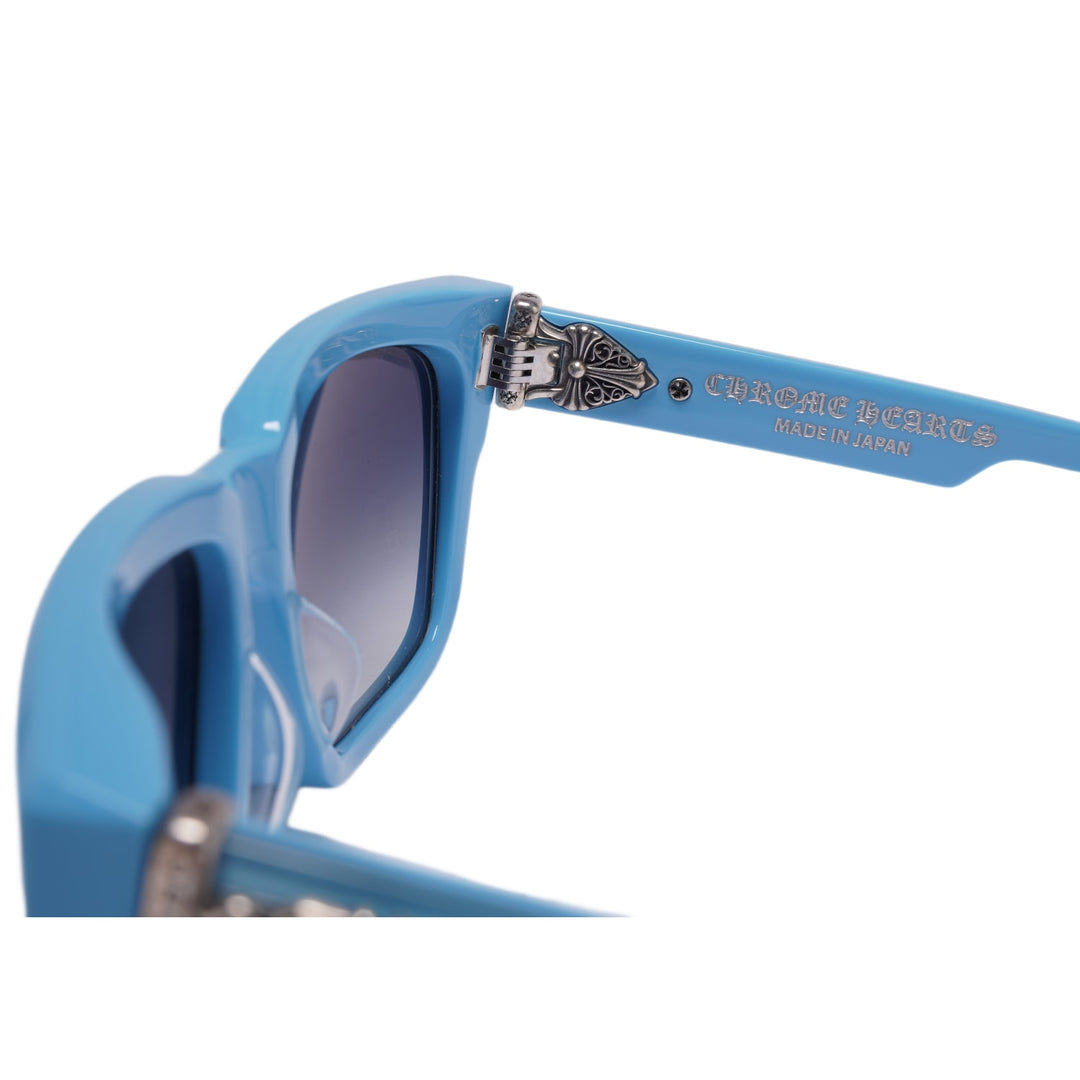 CHROME HEARTS 'BLUE/SILVER' BOX OFFICER SUNGLASSES