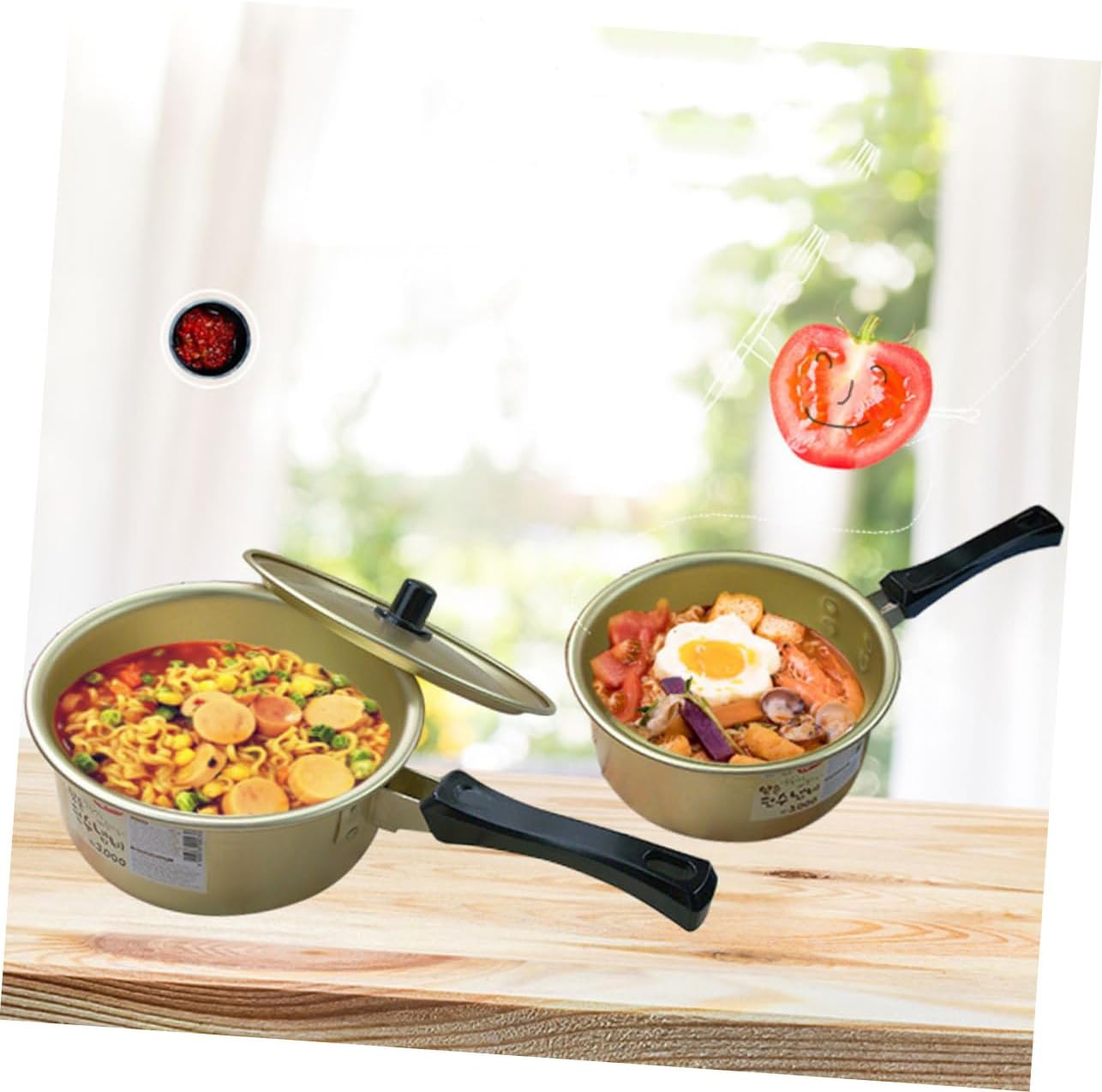 Parliky Korean Hot Pot, Korean Traditional Rice Cooker, Korean Ramen Cooker, Instant Ramen Pot, Stew Pot, Soup Bowl, Udon Rice Bowl, Soup Cooking Pot, Stew Pan, Small Noodle Pot, Ramen Pot, Small Ra